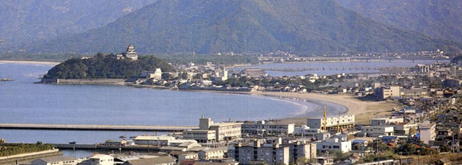 S54年 唐津城と西の浜